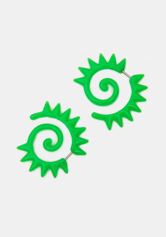 Deadly And Atomic Swirl Earrings