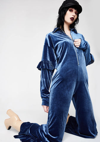 Velour All In One Jumpsuit