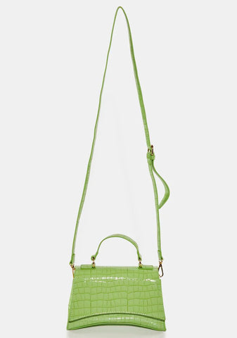 Remmy Green Croc Handbag