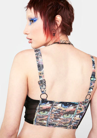 Eyes On Me Bustier Top