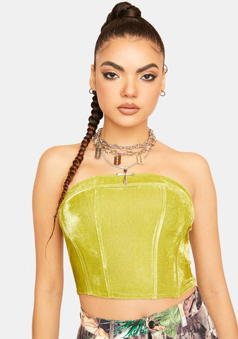 Perfect Person Velvet Corset Top