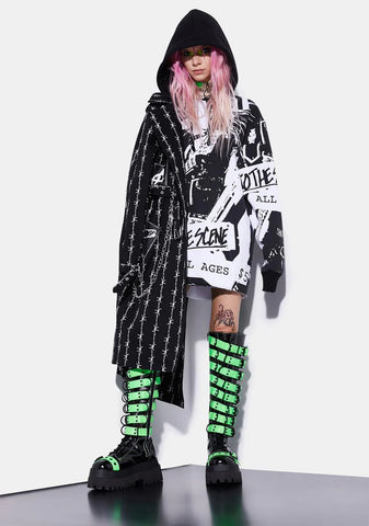 Tonight We Mosh Oversized Hoodie