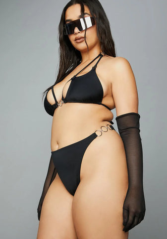 Plus Bombshell Behavior 3-Piece Bikini Set