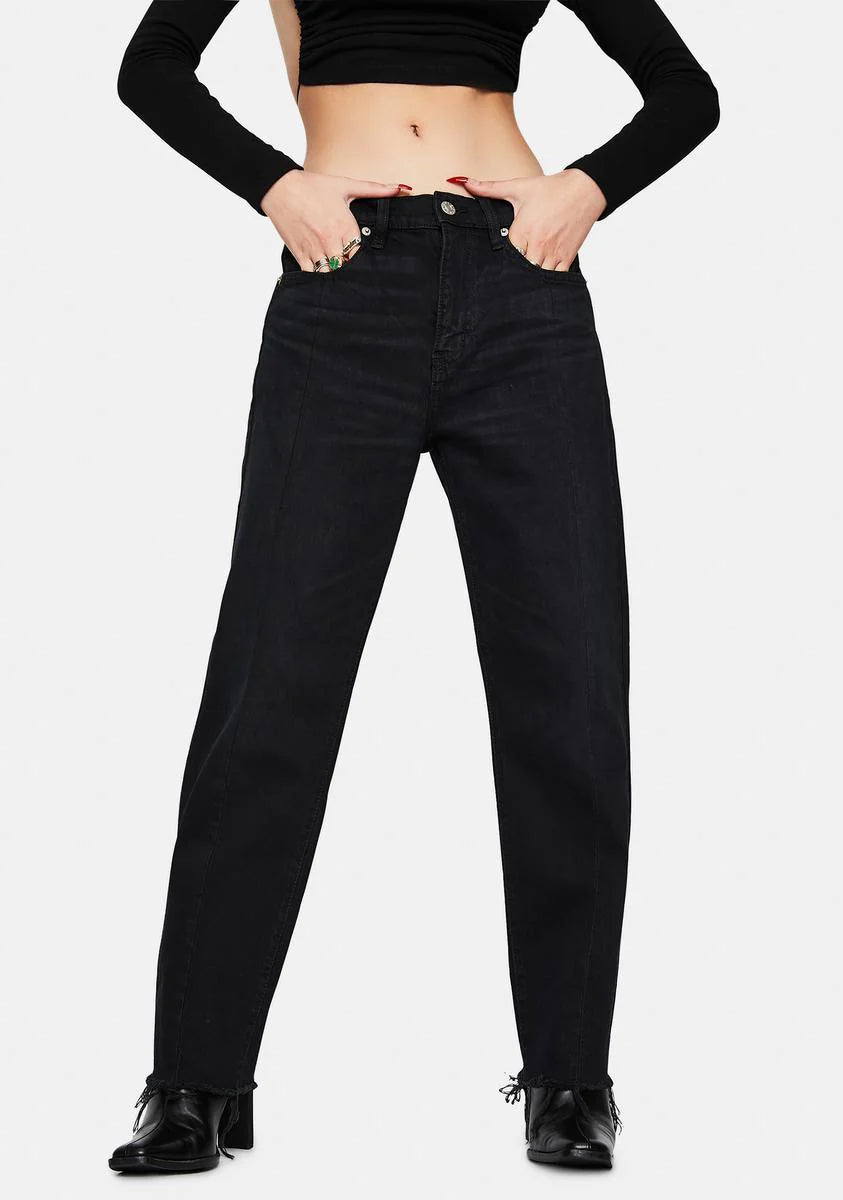 Curfew Straight Up High Rise Jeans