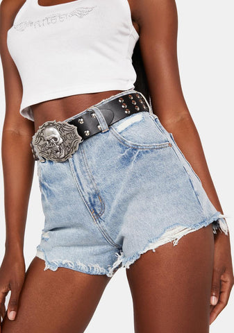 Sylvie Blue Dusters Shorts