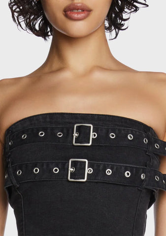 Denim Darkness Corset
