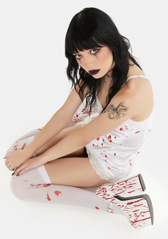 Scream Queen Platform Mary Janes