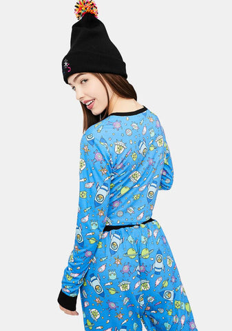 Whole New World Alien Print Top