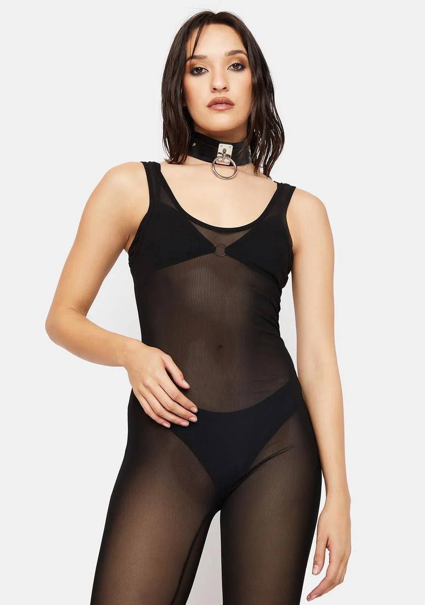 Don’t Ask Why Mesh Jumpsuit