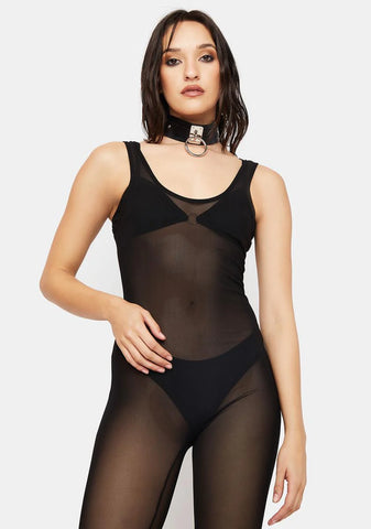 Don’t Ask Why Mesh Jumpsuit