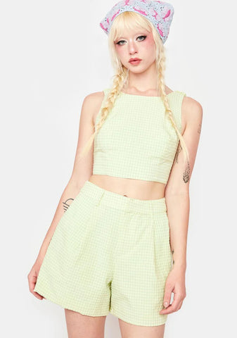 Life's A Picnic Gingham Shorts