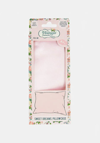 Pink Sweet Dreams Satin Pillowcase