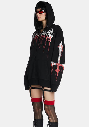 Heavy Metal Fan Oversized Hoodie