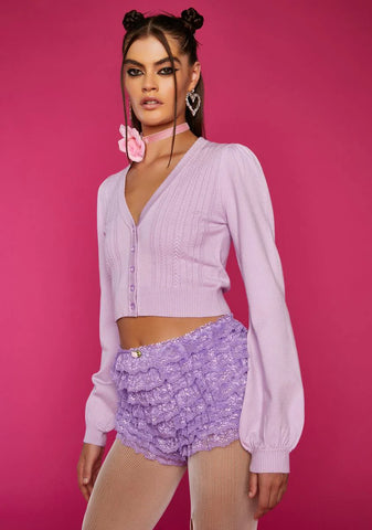 Just Warmin' Up Cropped Cardigan