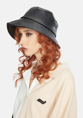 No Complaints Vegan Leather Bucket Hat