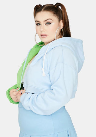 Island Ur Two Face Zip Up Hoodie