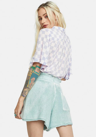 Summertime Blues Knit Shorts