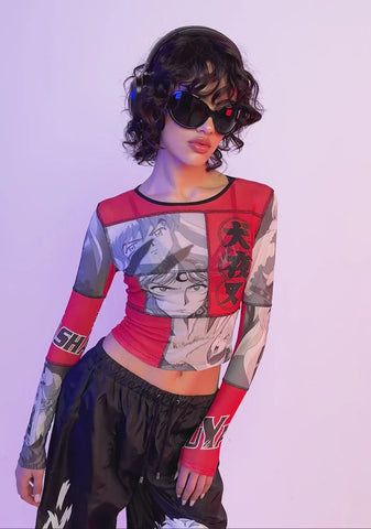 Make You Pay Mesh Top