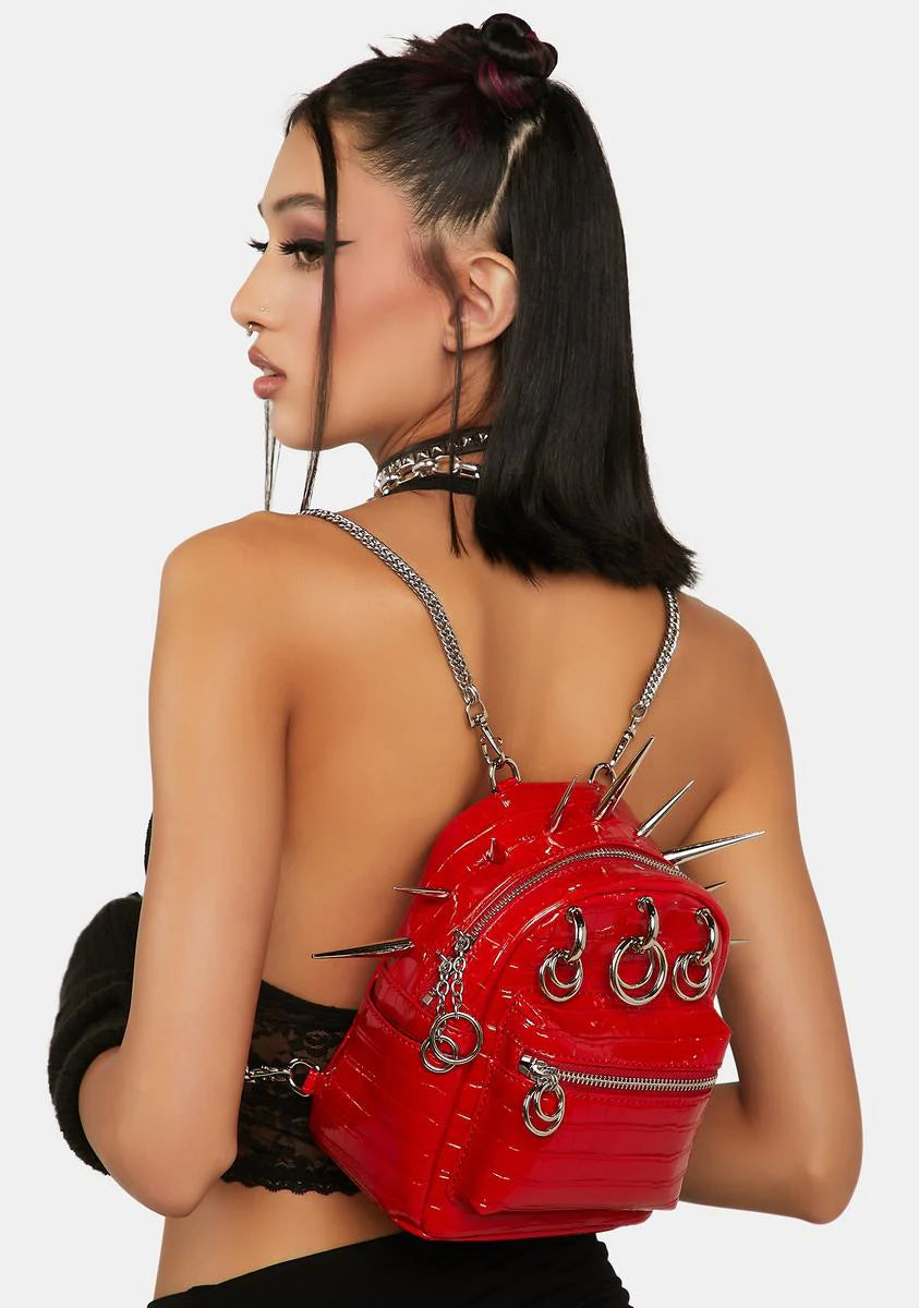 Red OG Spikey Mini Bag