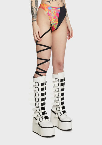 All The Glow Leg Tie Shorts