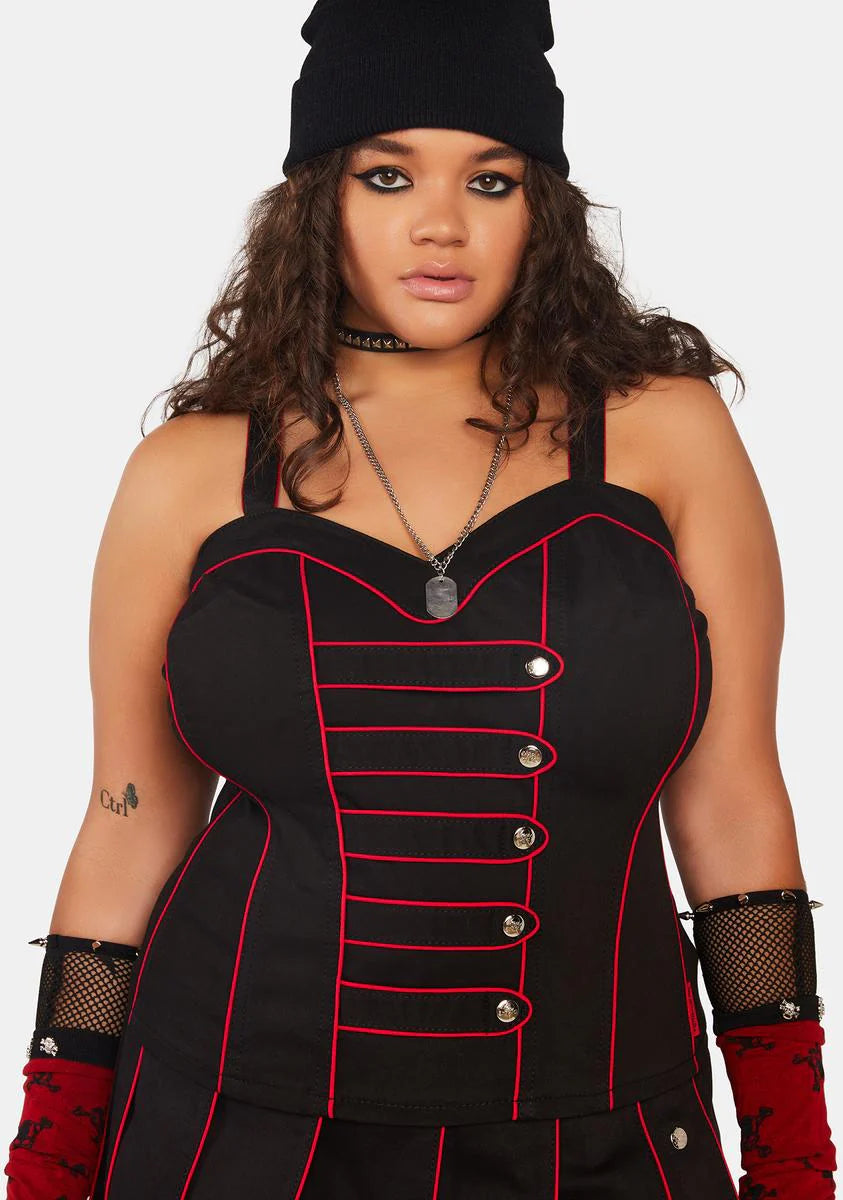 Plus Band Corset Top