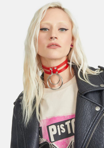 Hot Lethal Days Spiked O-Ring Choker
