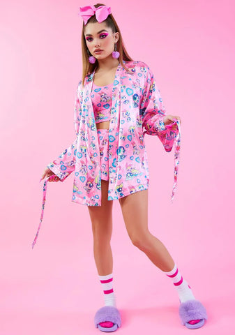 Pillow Fighters Satin Robe