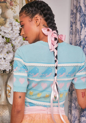 Charm Appeal Intarsia Sweater