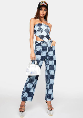 Chess Gal High Waist Pants