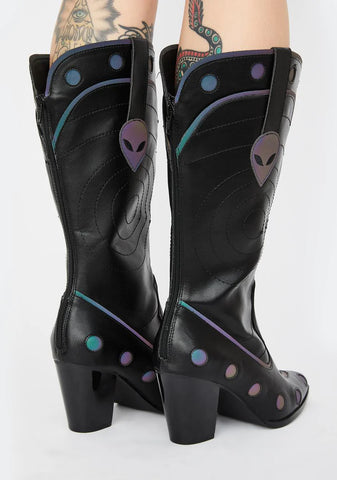 Space Cowgirl Reflective Boots