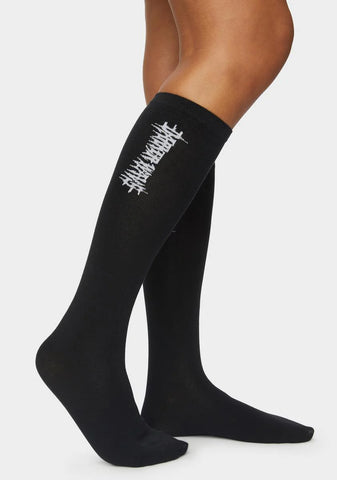 Synth Vertical Logo Crew Socks