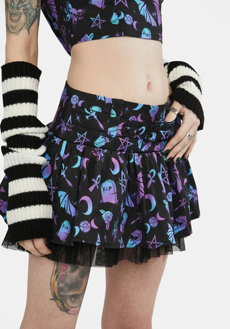 Mystical Aura Mini Skirt