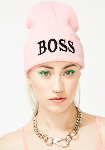Boss Mami Ribbed Beanie