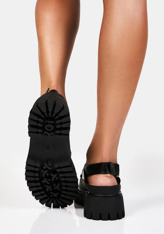 Visor Slingback Sandals