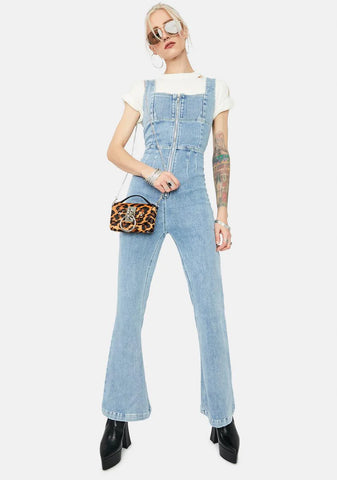 Tweet N Delete Denim Jumpsuit