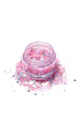 Pink Flamingo Glitter Pot