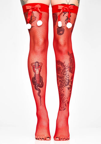 All Wrapped Up Fishnet Stockings