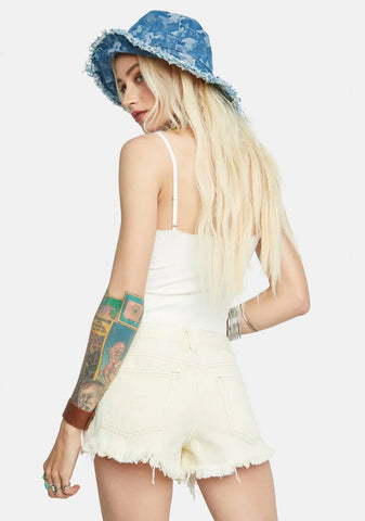 Loving Good Vibrations Denim Shorts