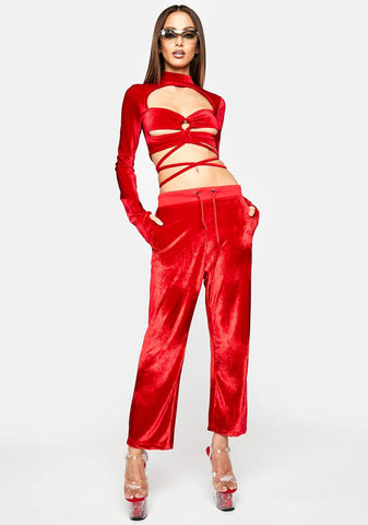 Red Rave Angel Joggers