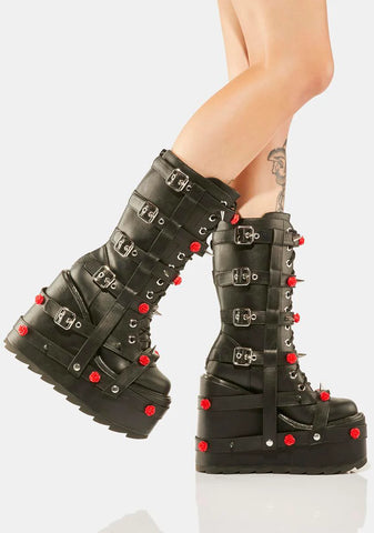 Rose Dune Bondage Boots