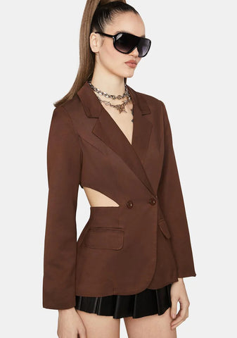 Try Something New Cutout Blazer