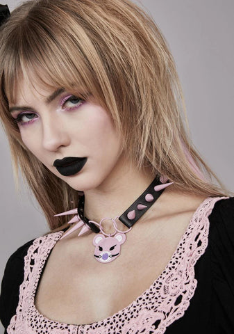 Beary Naughty Spike Choker