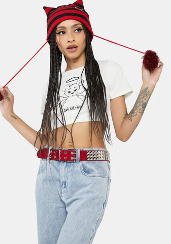 Beware Deception Studded Belt