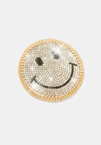 Smiley Face Reusable Rhinestone Pasties