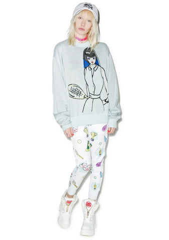 40Love Knit Crew - Light Pink