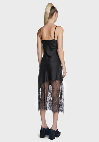 Take Me Out Midi Slip Dress