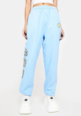 X Smiley Fantastic Mushrooms Sweatpants
