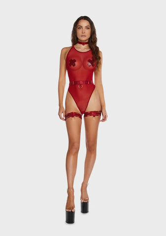 Putting Out Fires Mesh Bodysuit