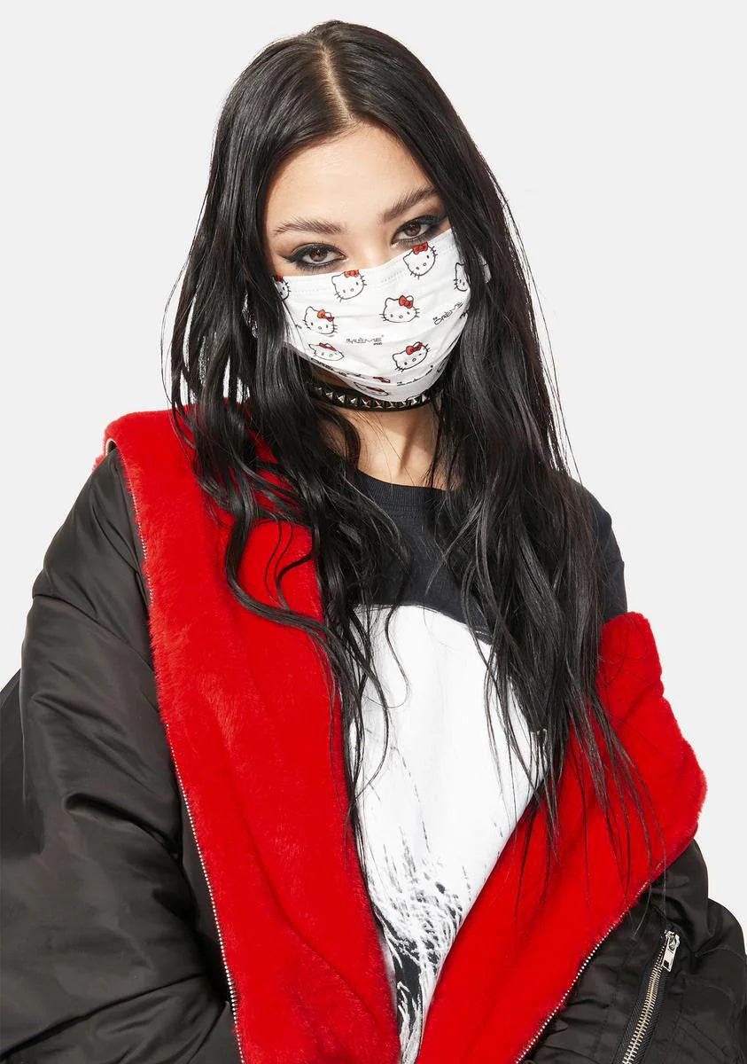 X Hello Kitty 3-Ply Protective Face Mask