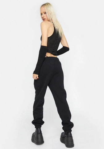 LH Tattoo Rhinestone Sweatpants